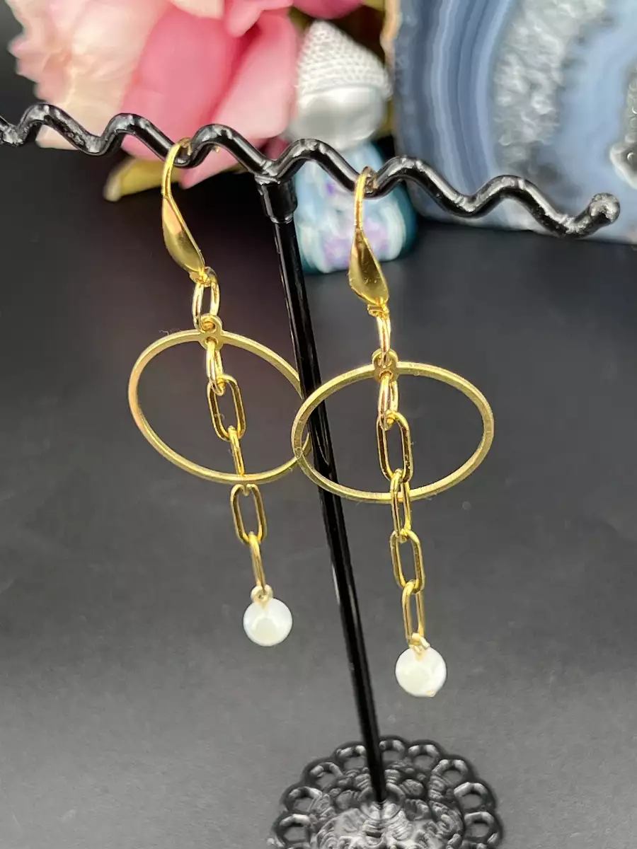 Boucles d'oreilles nacre