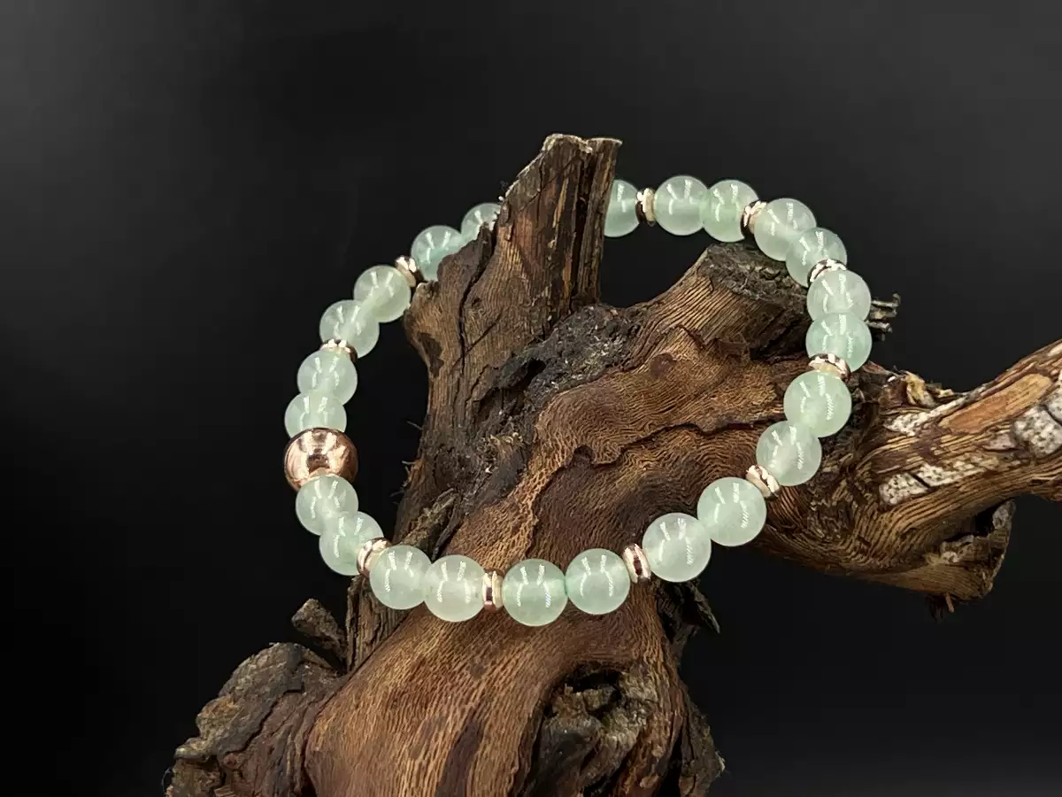 Bracelet aventurine verte 6 mm