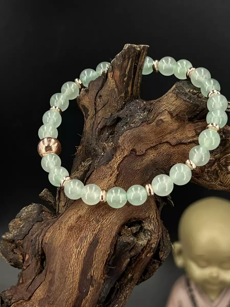 Bracelet aventurine verte 6 mm