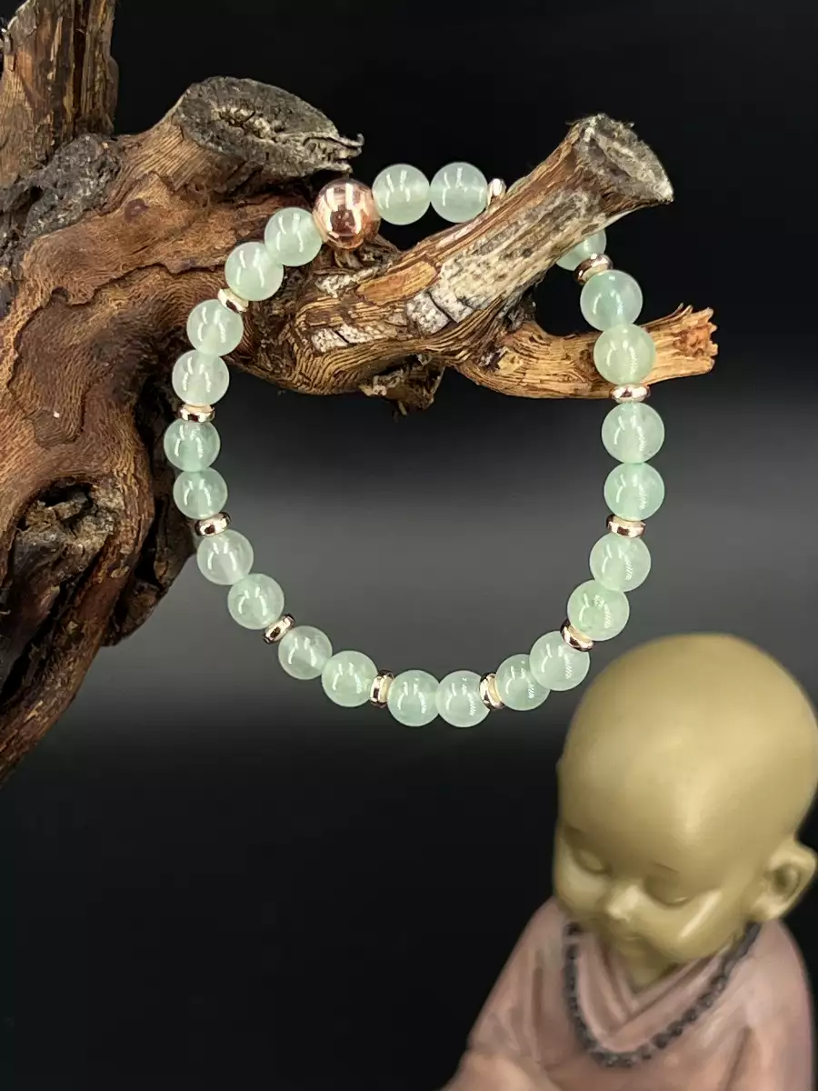 Bracelet aventurine verte 6 mm