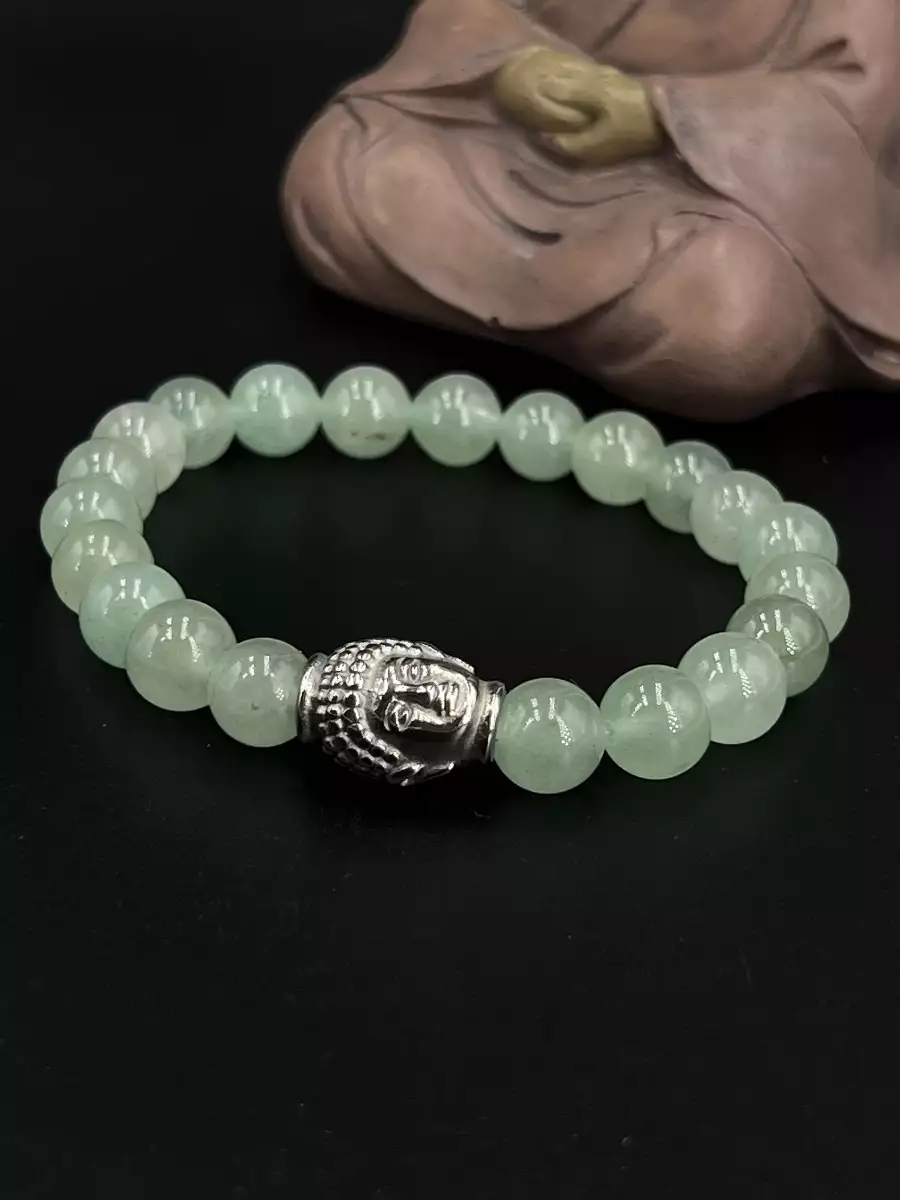 Bracelet aventurine verte 8 mm