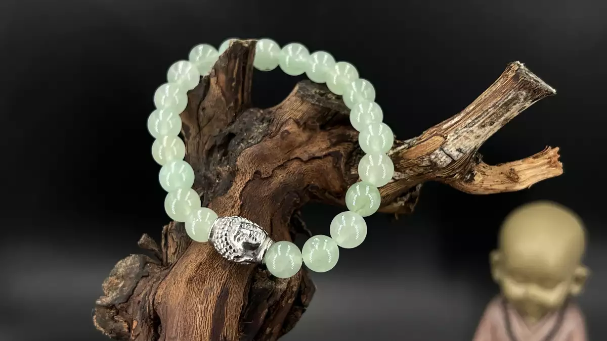 Bracelet aventurine verte 8 mm