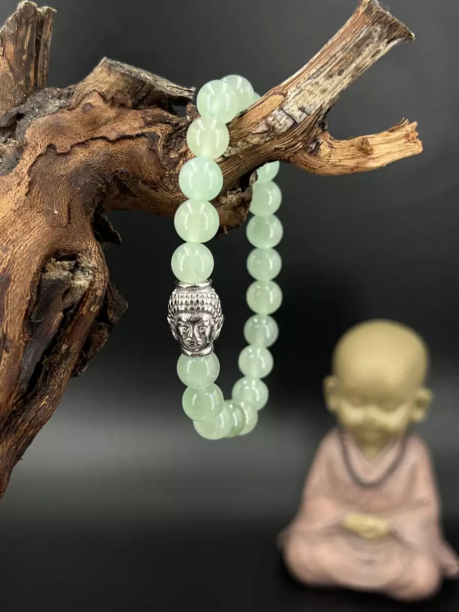 Bracelet aventurine verte 8 mm