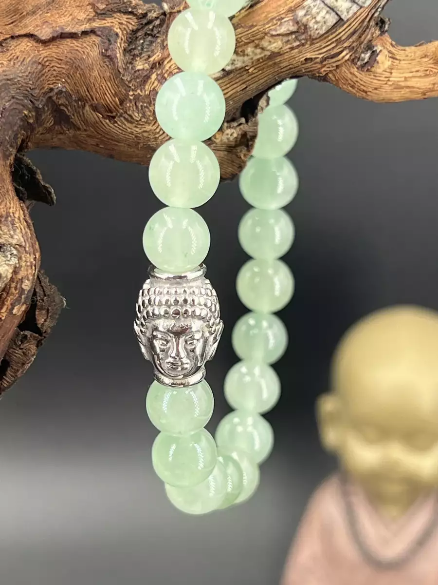 Bracelet aventurine verte 8 mm