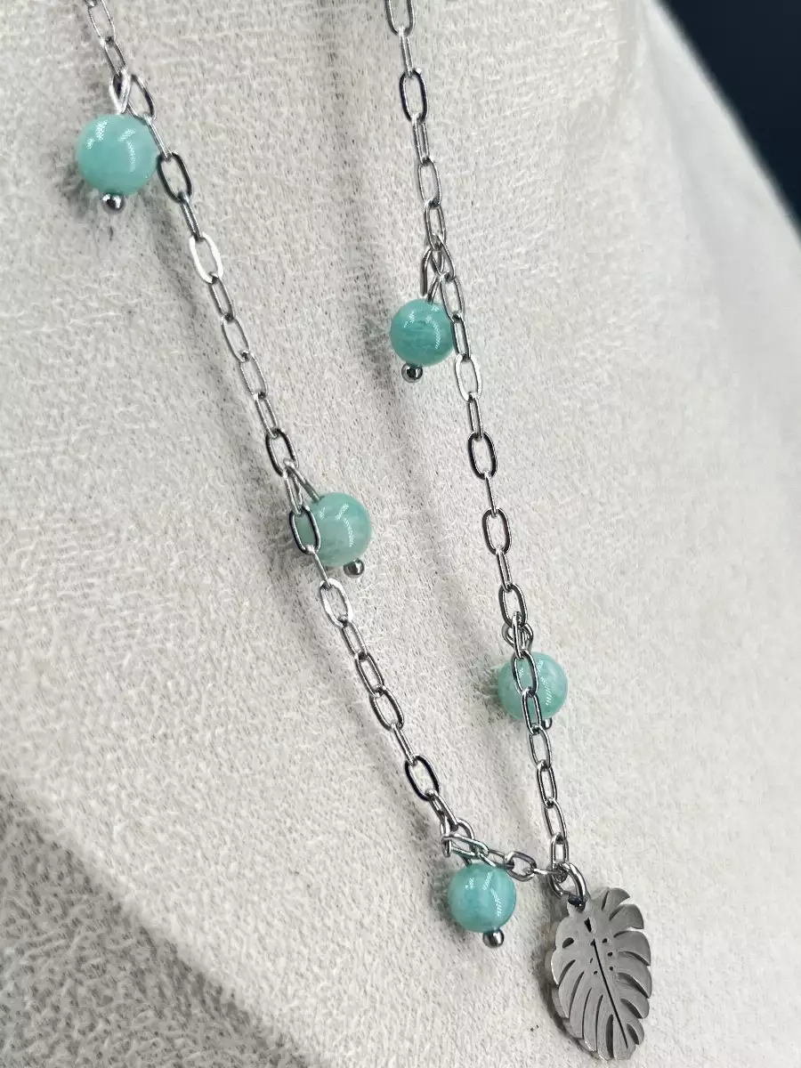 Collier en amazonite