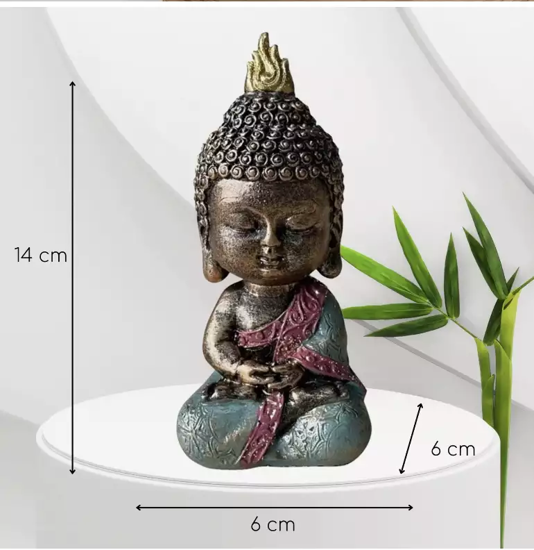 Statuette Bouddha verte