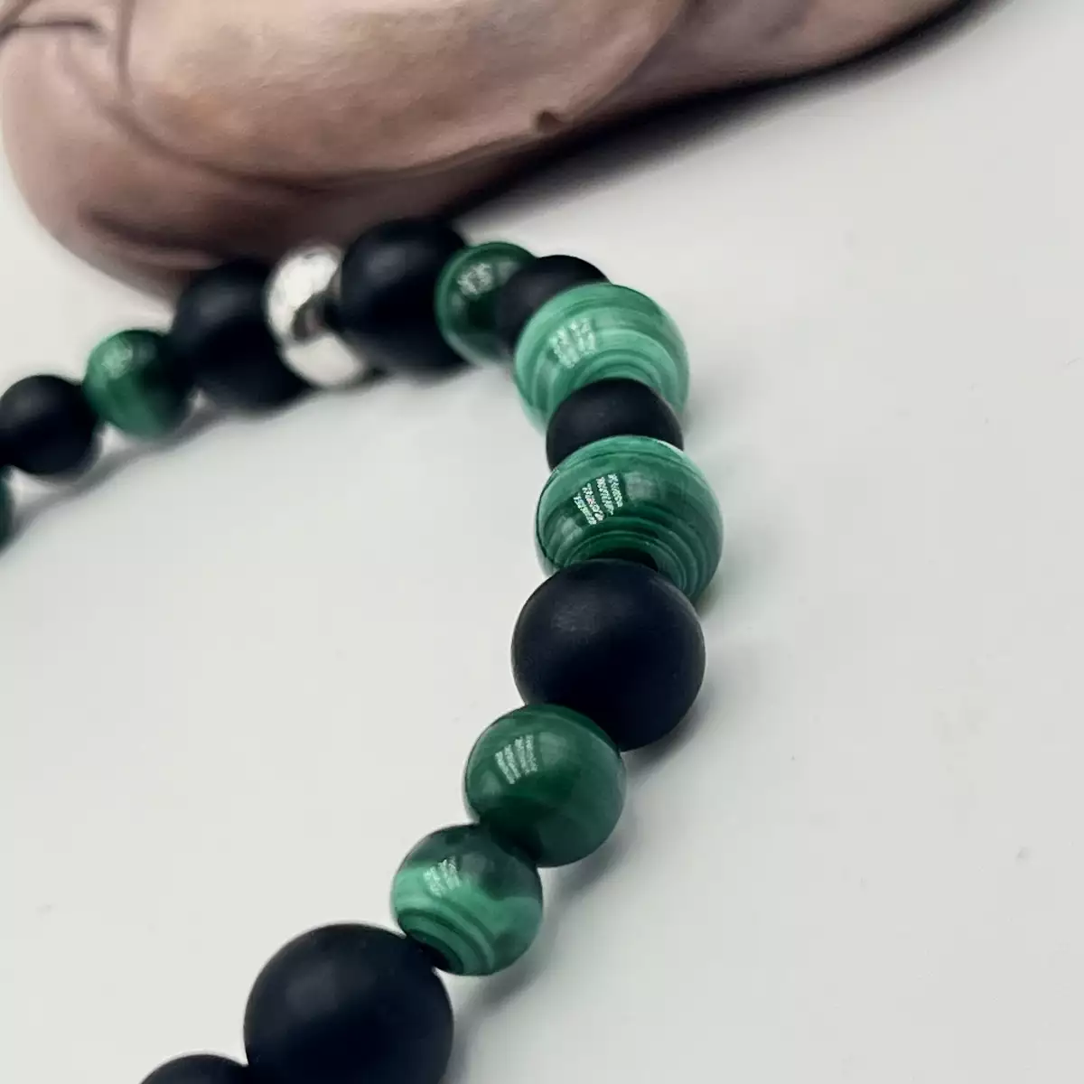 Bracelet Onyx et Malachite