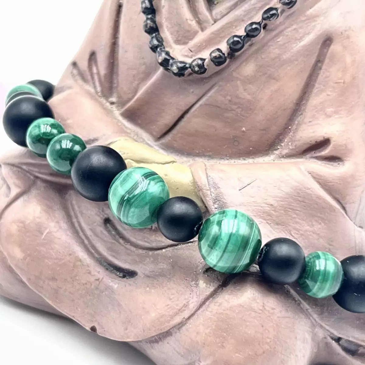 Bracelet Onyx et Malachite