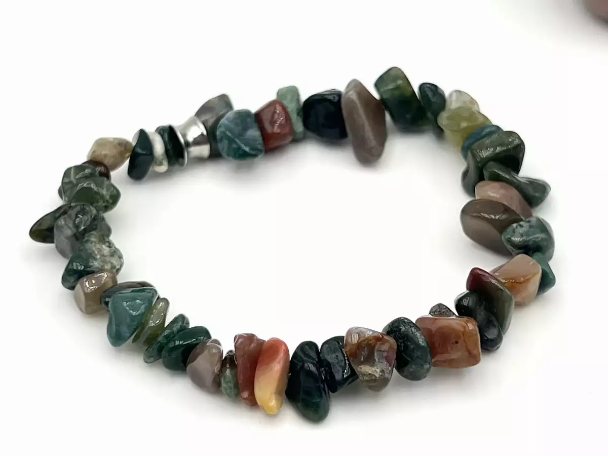 Bracelet chips en agate indienne