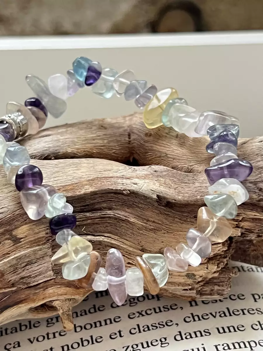 Bracelet fluorite chips