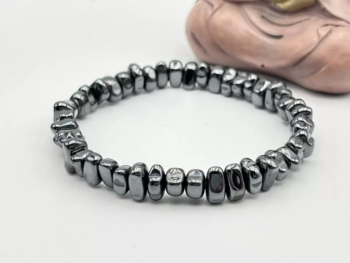 Bracelet chips en hématite