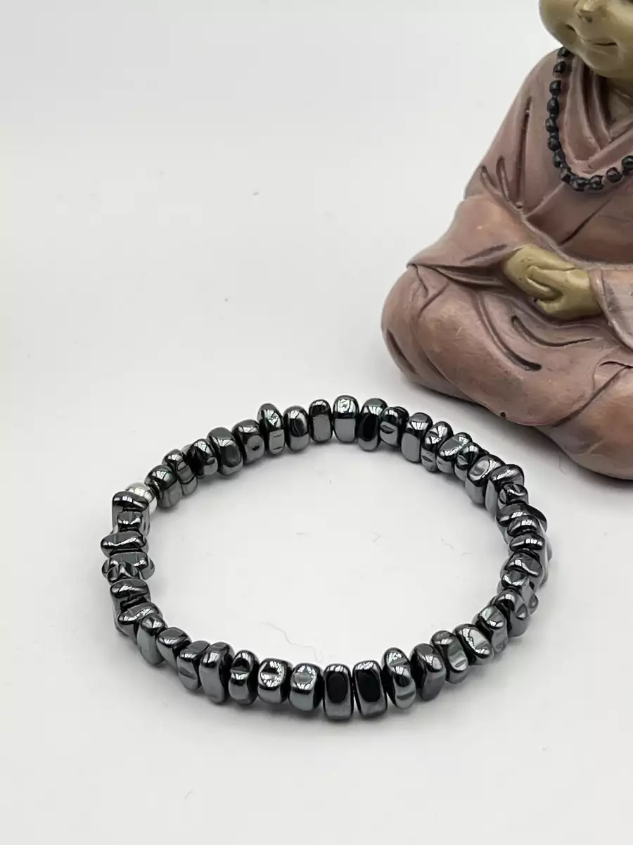 Bracelet chips en hématite