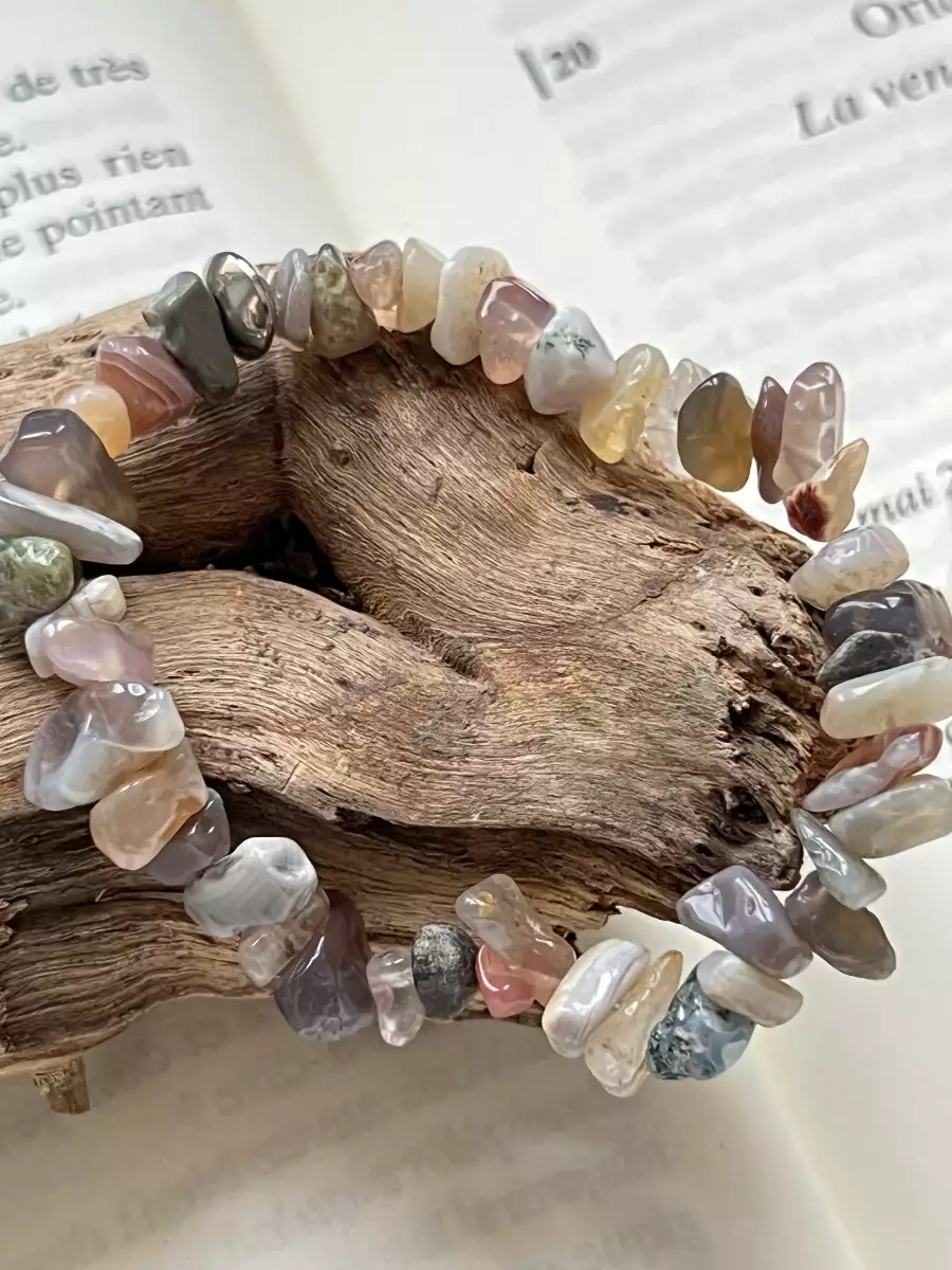 Bracelet en agate du botswana