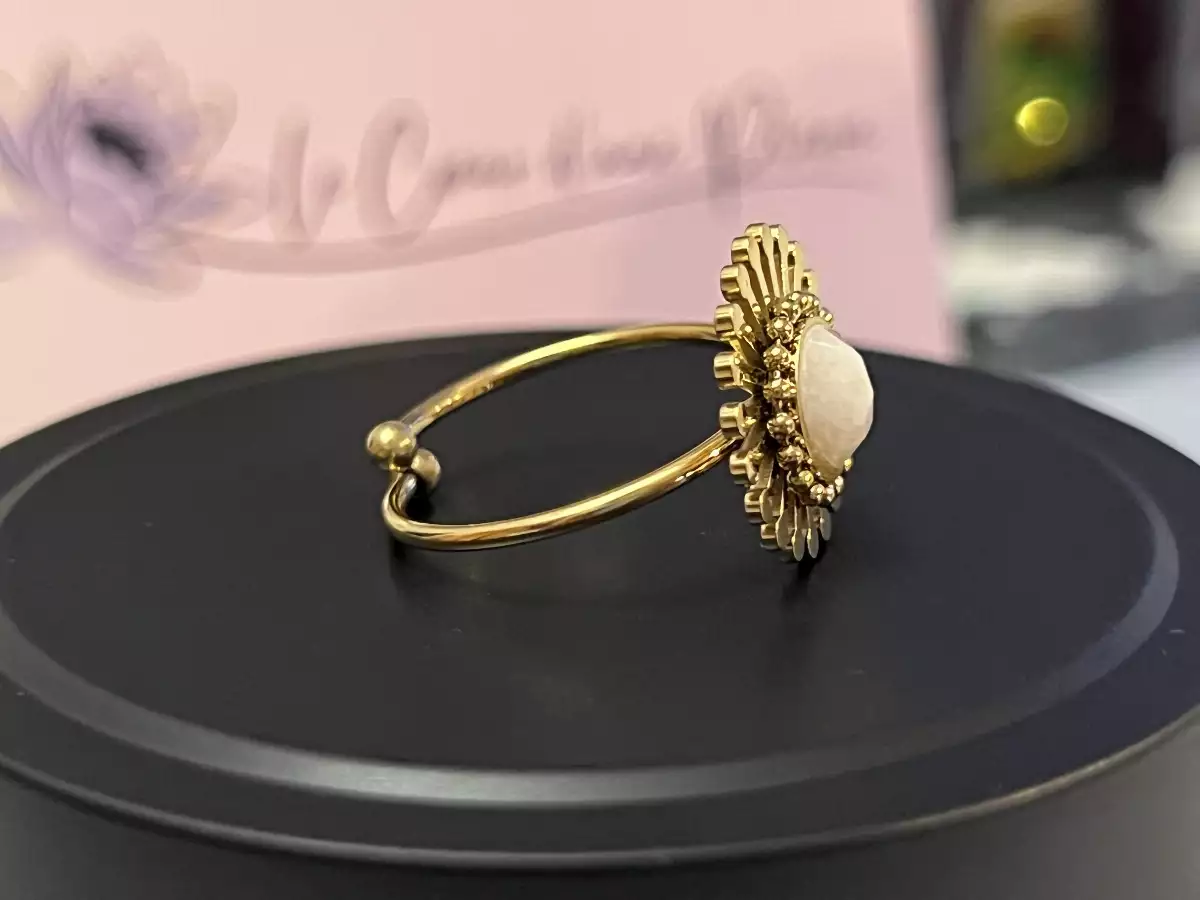 Bague Jade Blanc