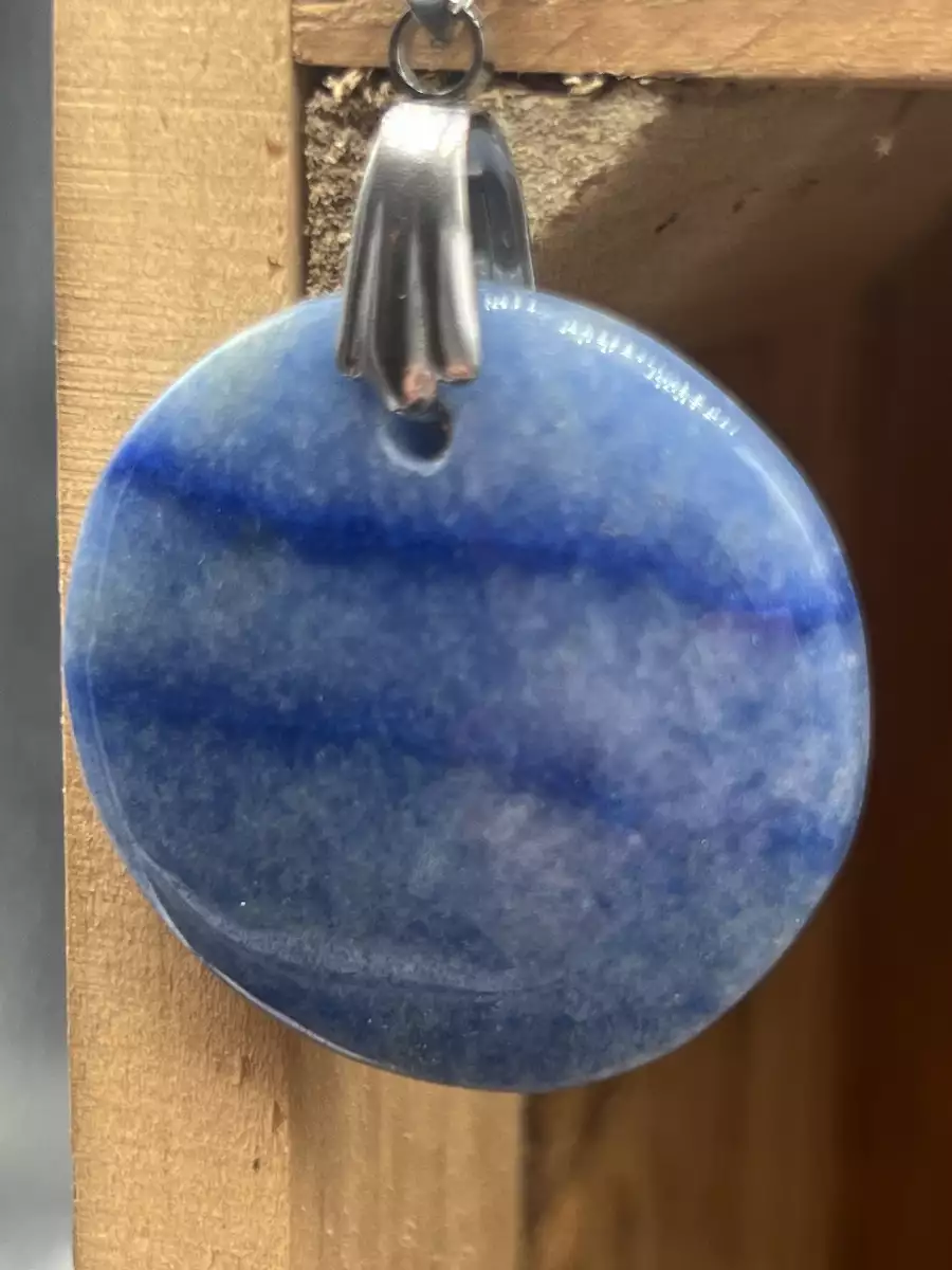 Pendentif en Quartz Bleu du Brésil