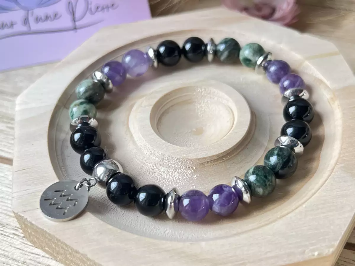 Bracelet zodiaque verseau