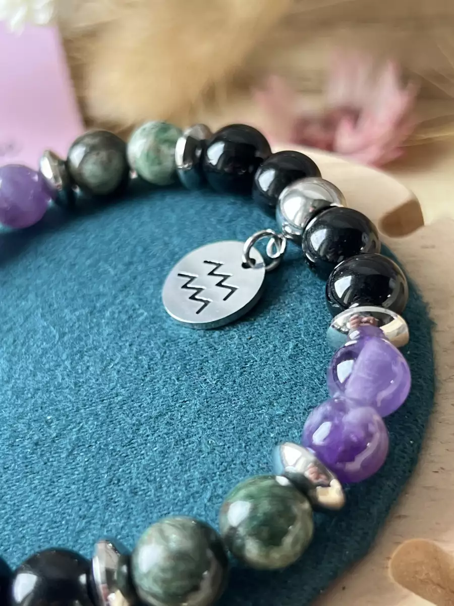 Bracelet zodiaque verseau