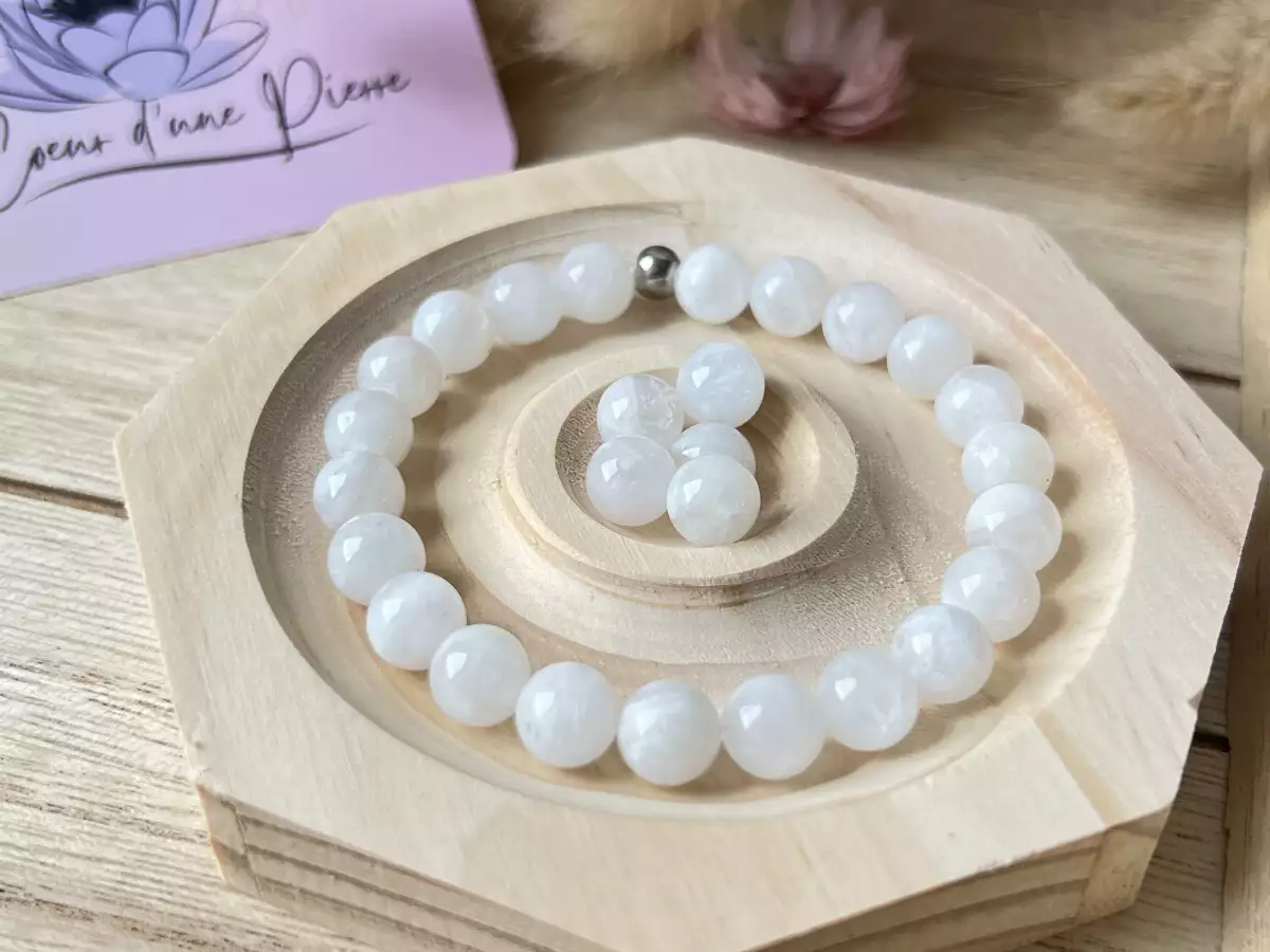 Bracelet en pierre de lune