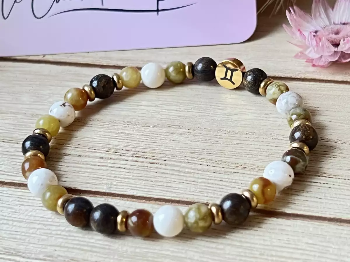 Bracelet zodiaque gémeaux