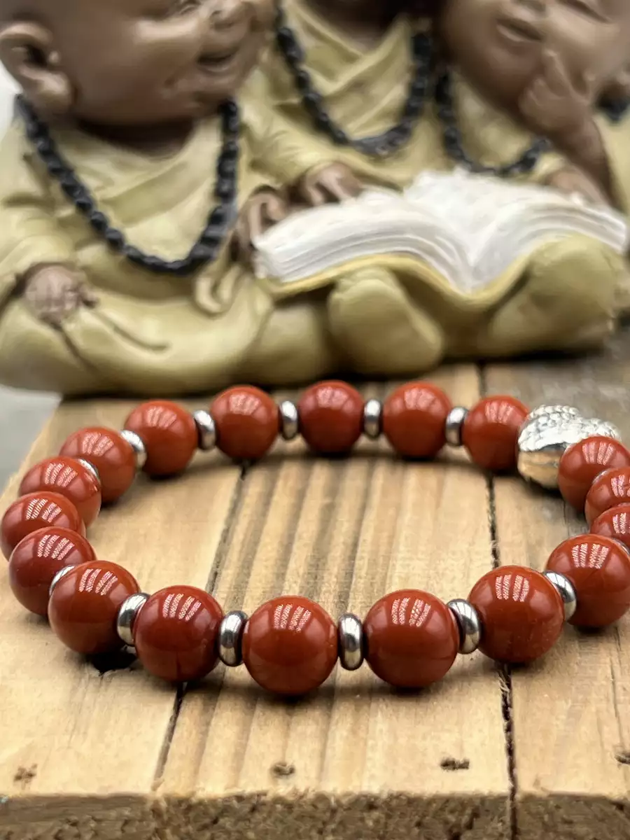 Bracelet en Jaspe Rouge