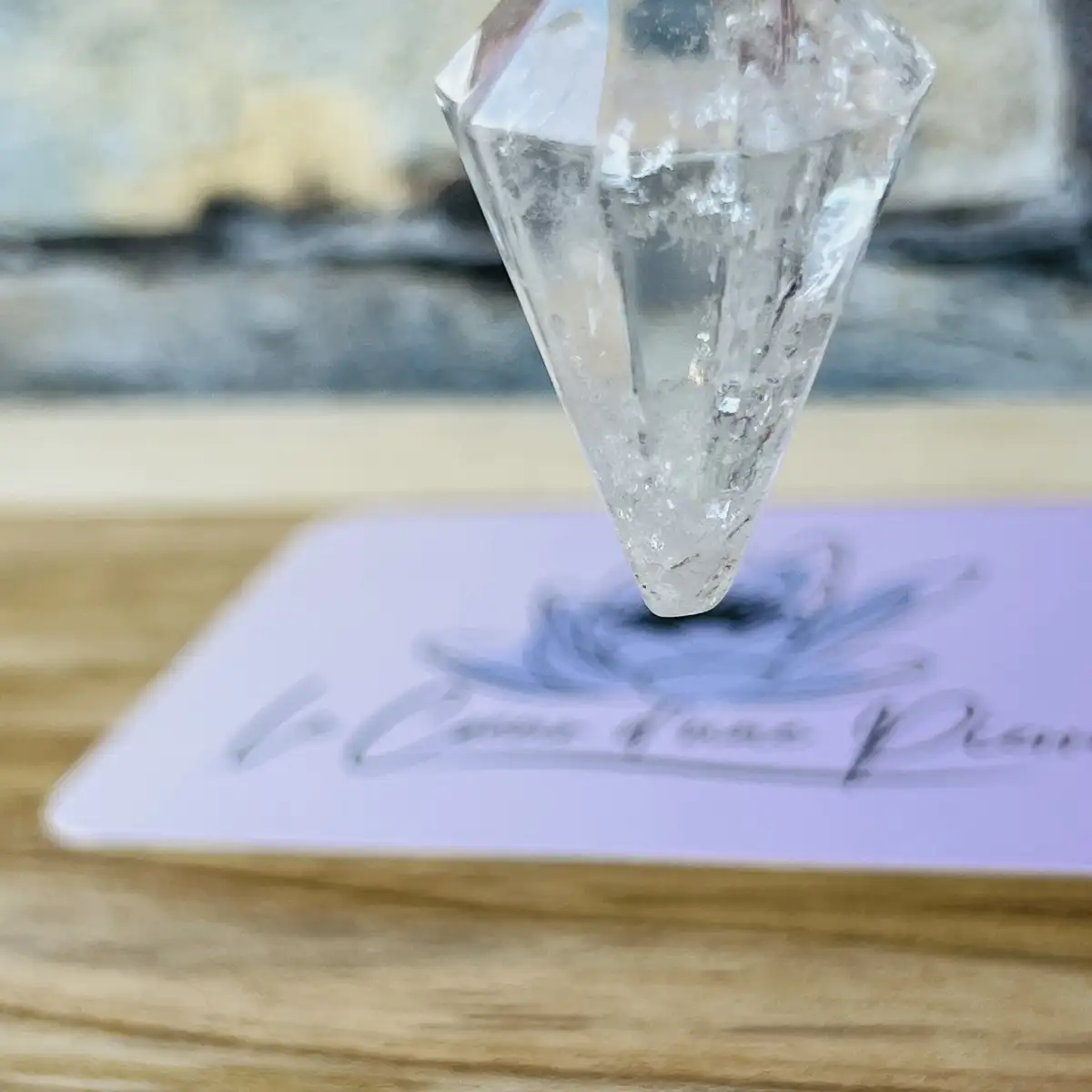 Pendule en Cristal de Roche