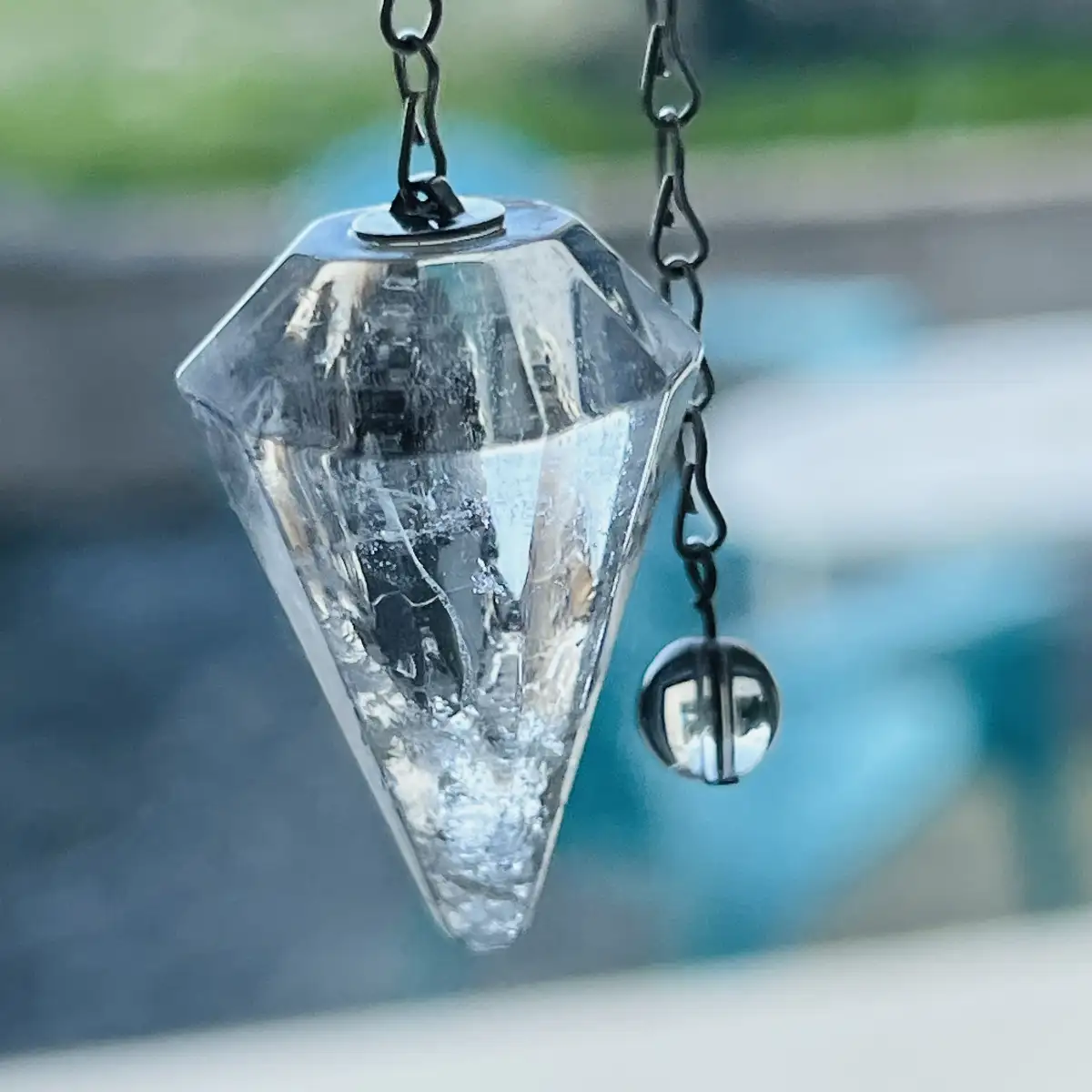 Pendule en Cristal de Roche