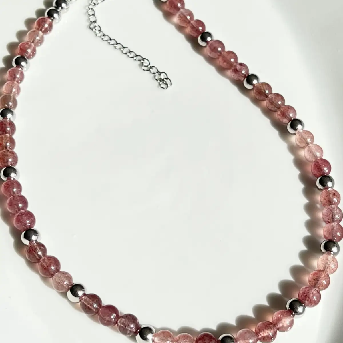 Collier Quartz Fraise