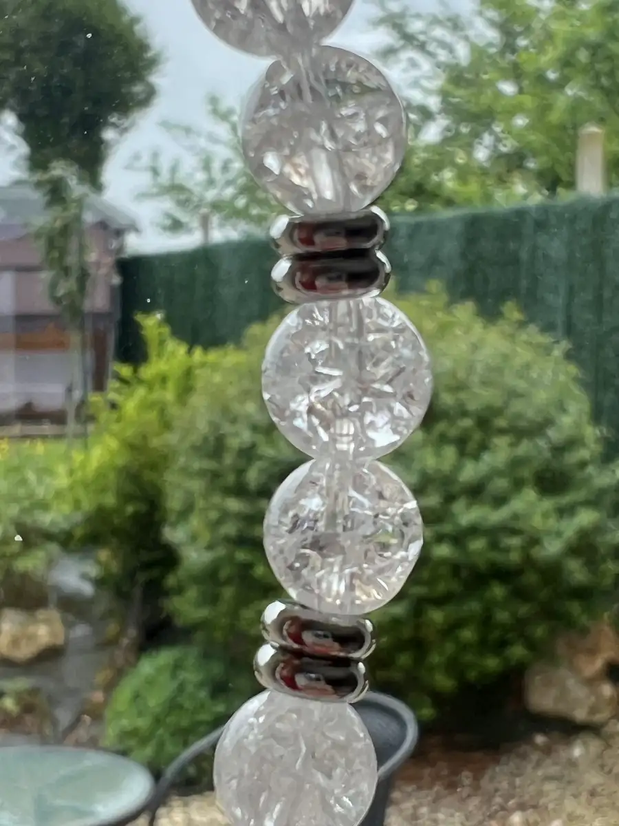 Bracelet cristal de roche craquelé