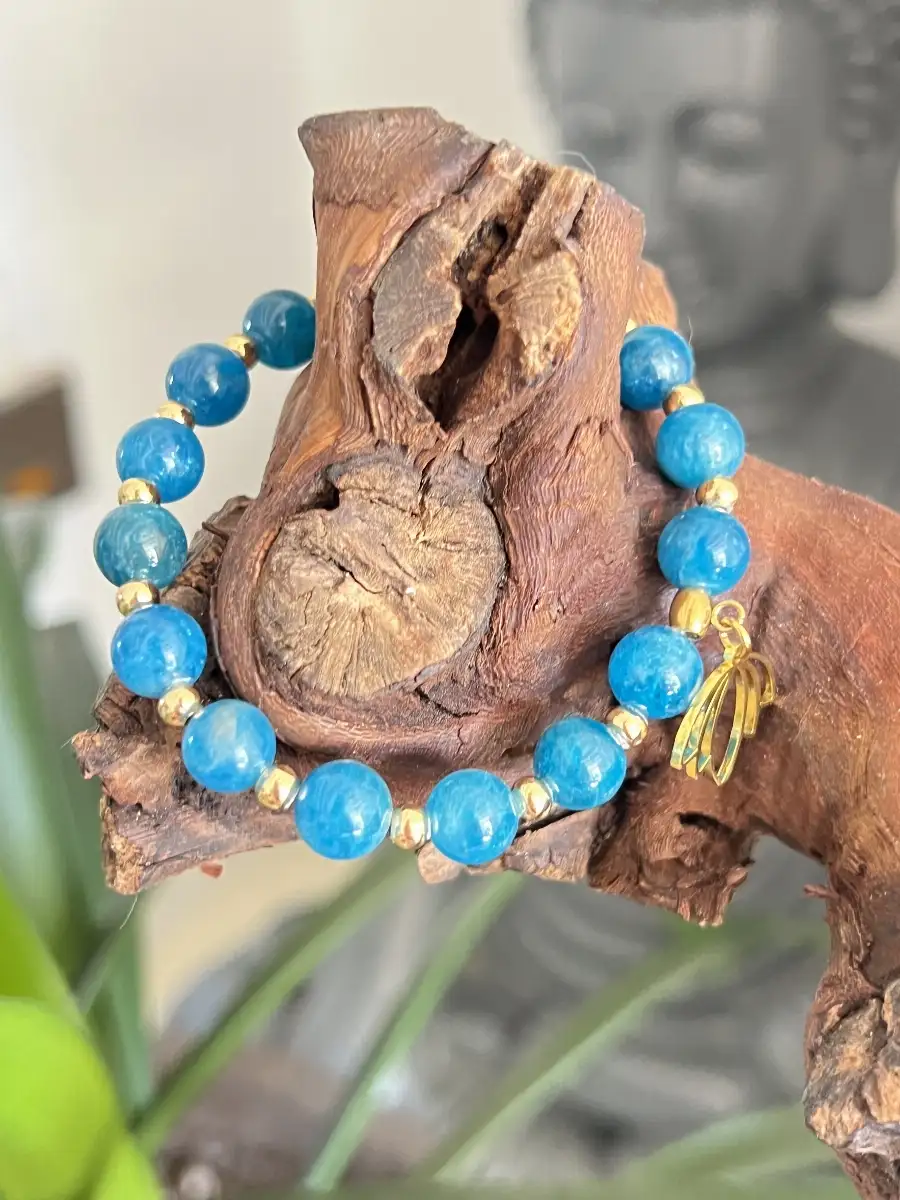 Bracelet en Apatite Bleue