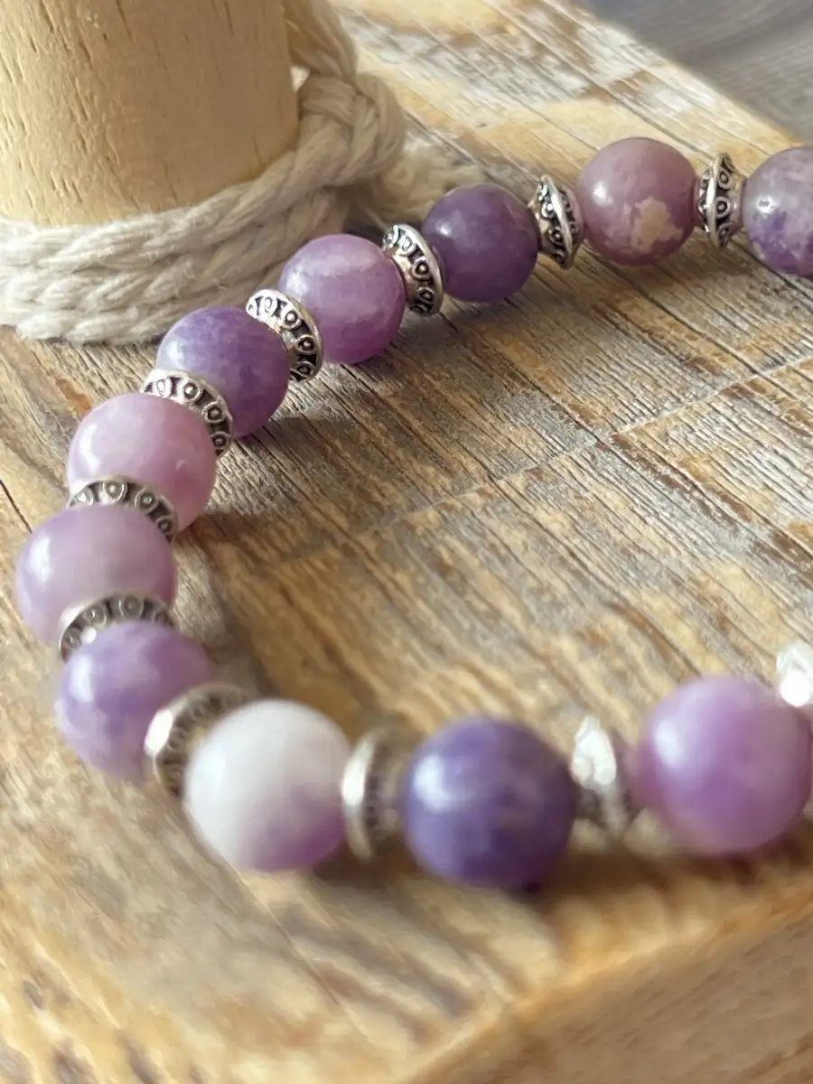 Bracelet en lépidolite