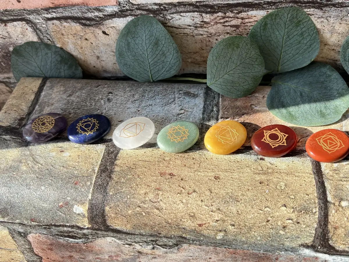 Lot de 7 Pierres Chakras