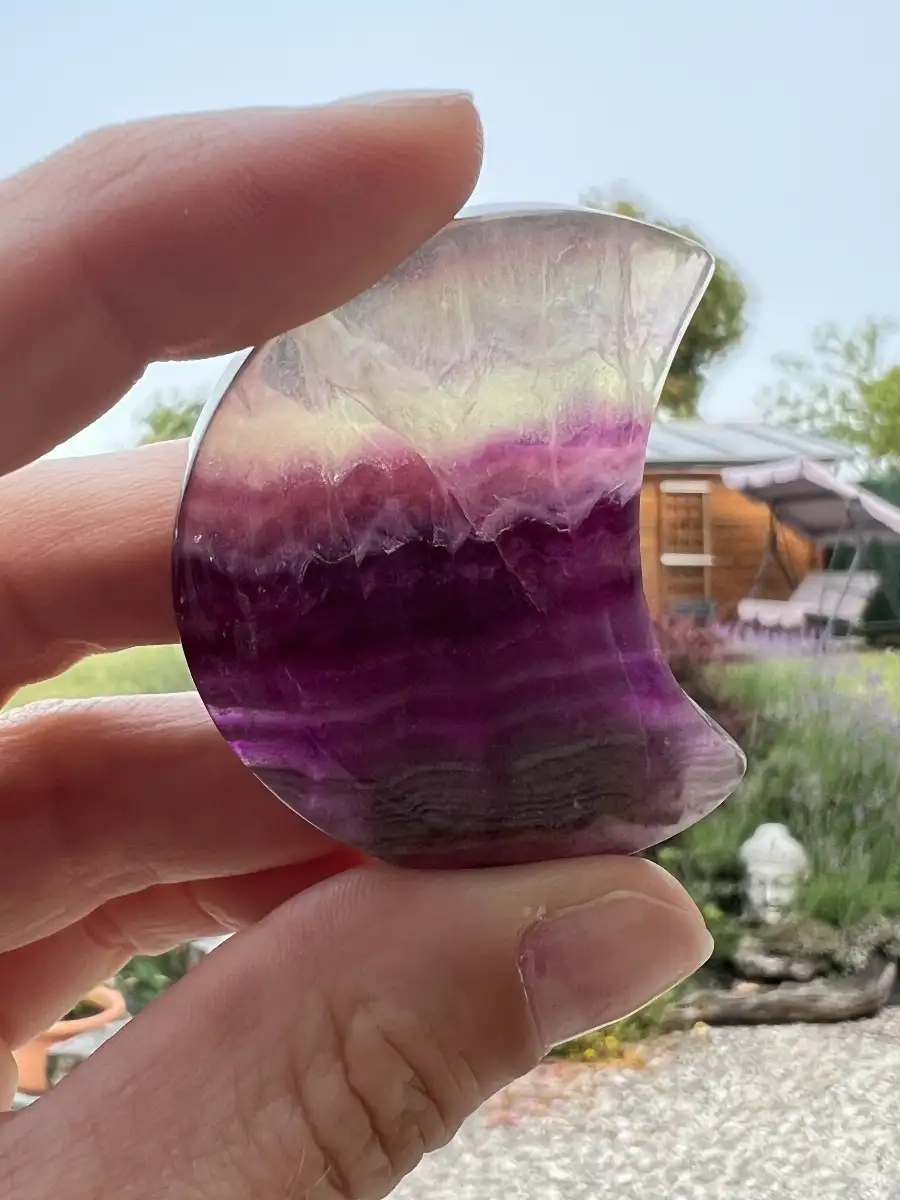 Mini Lune en Fluorite