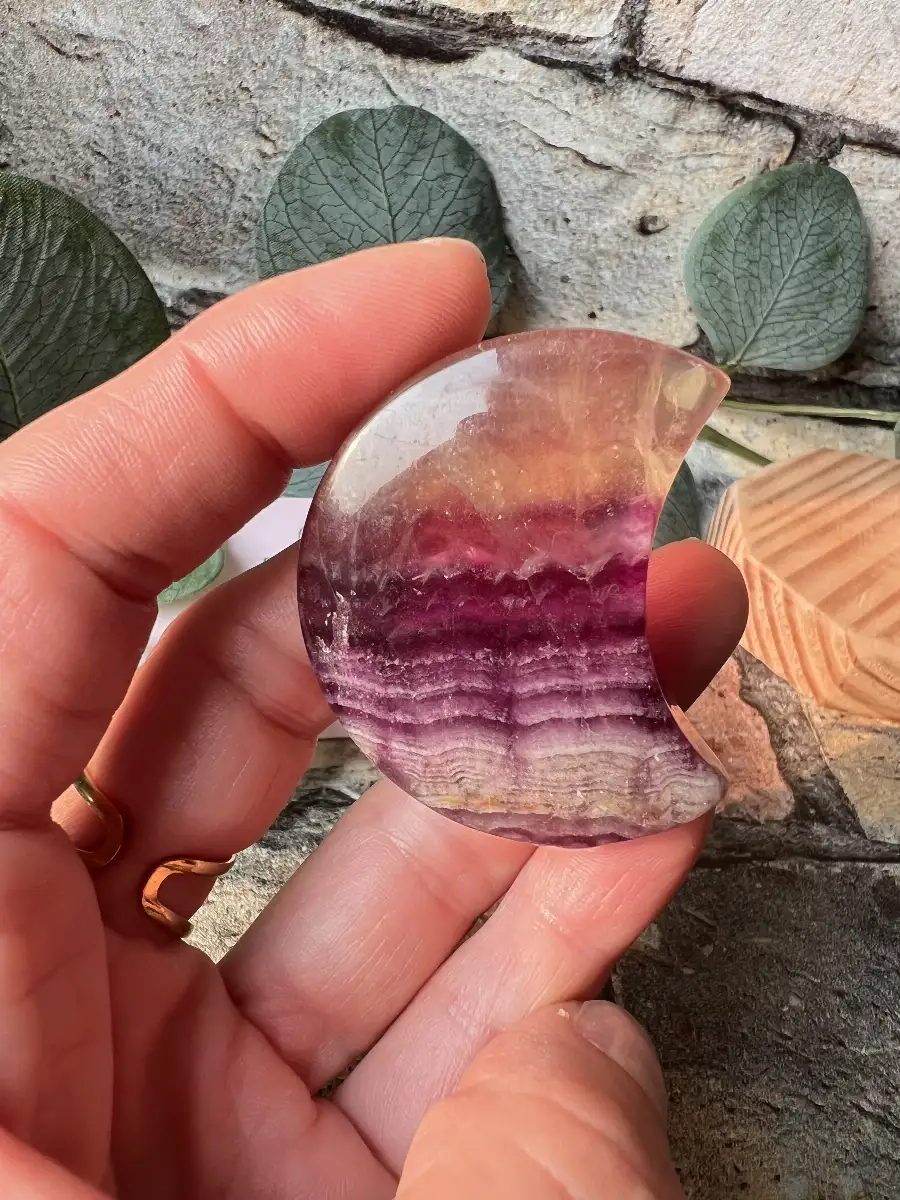 Mini Lune en Fluorite