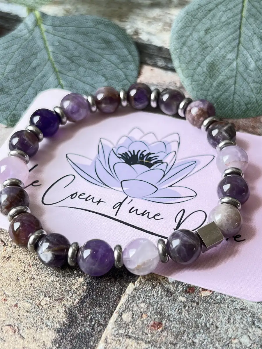 Bracelet Améthyste fantôme