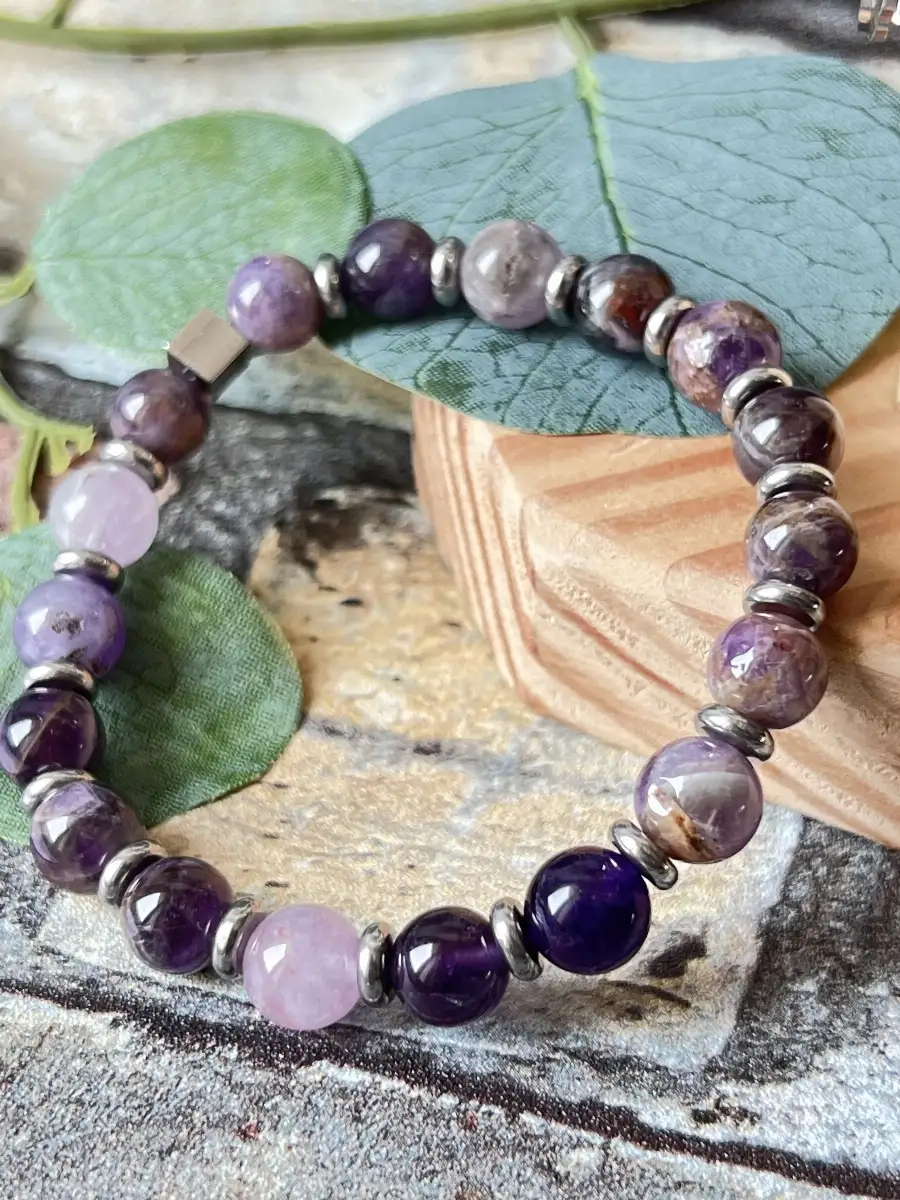 Bracelet Améthyste fantôme