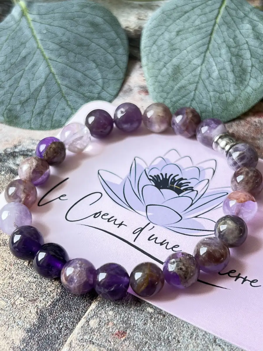 Bracelet Améthyste fantôme