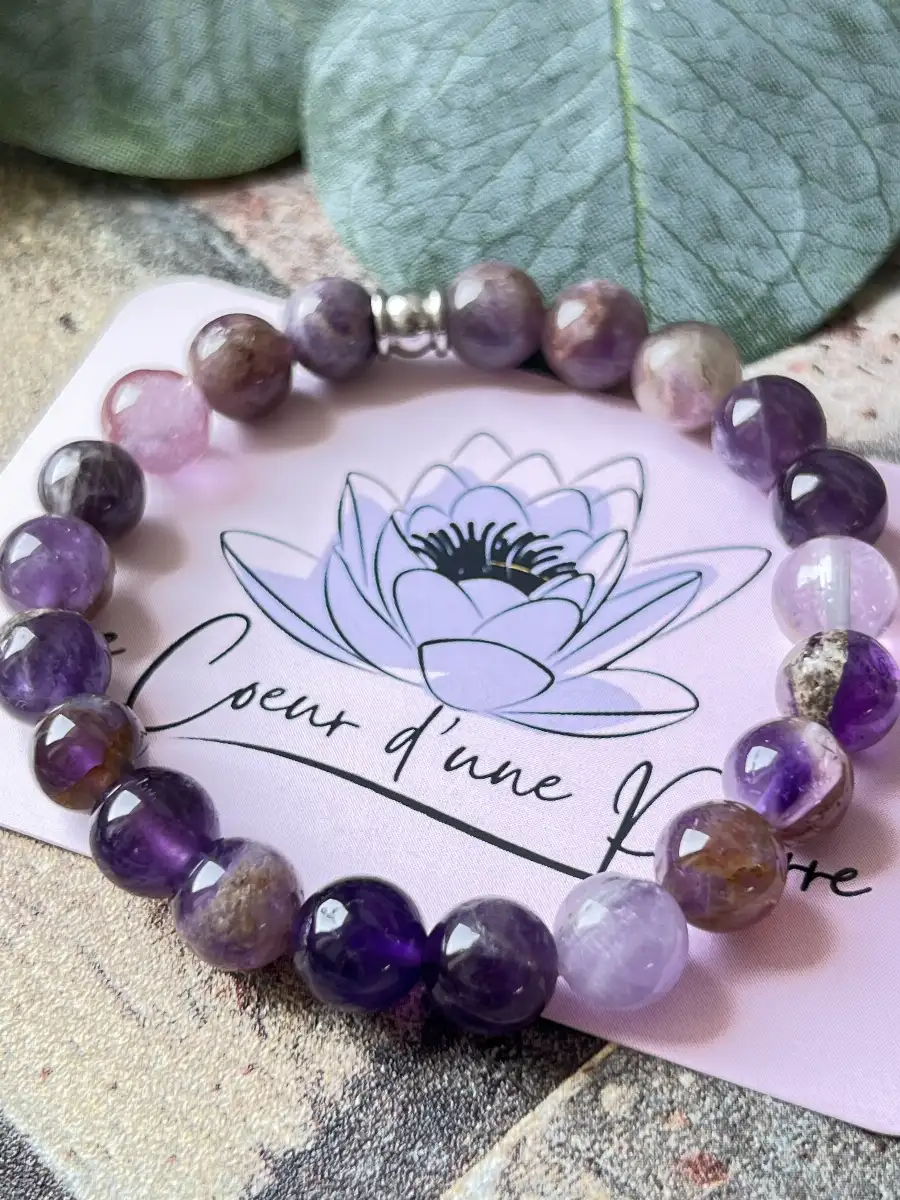 Bracelet Améthyste fantôme