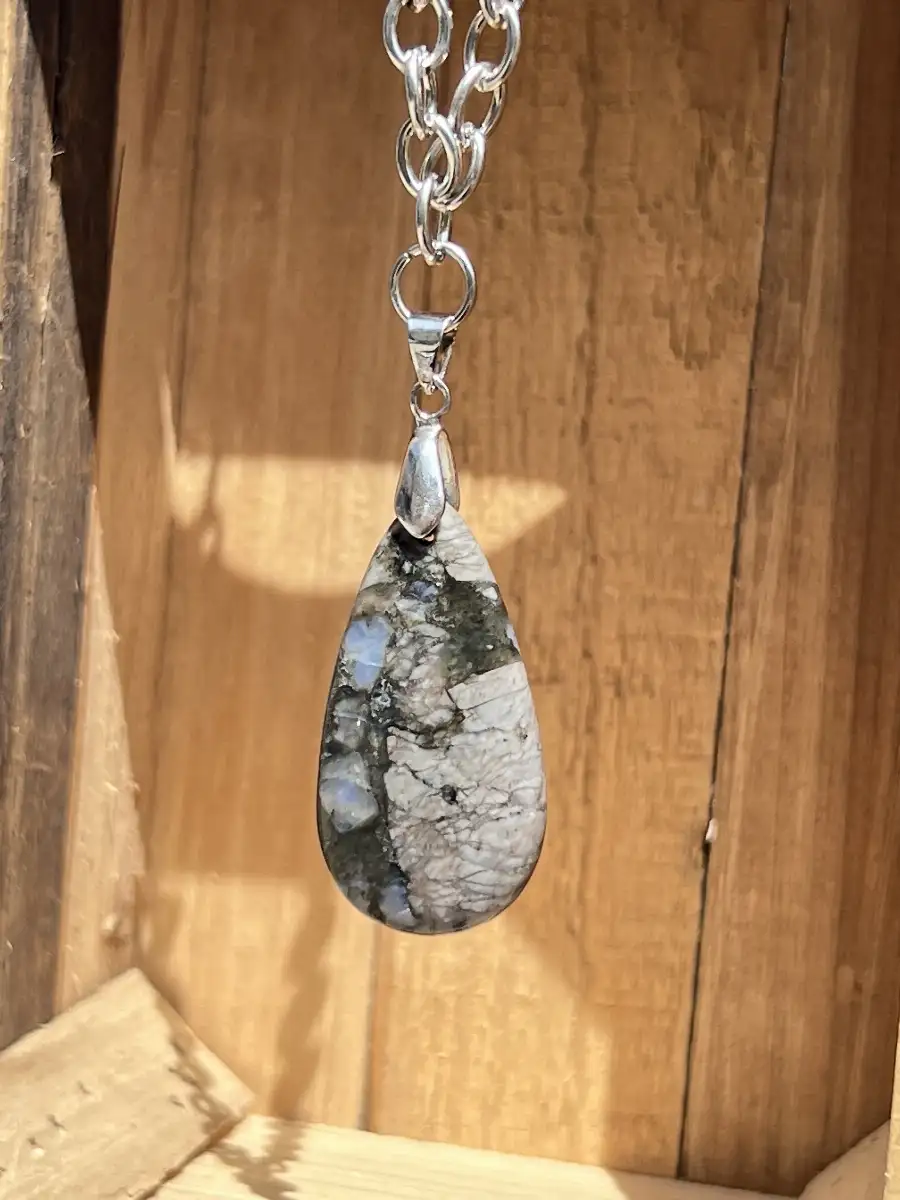 Pendentif en glaucophane