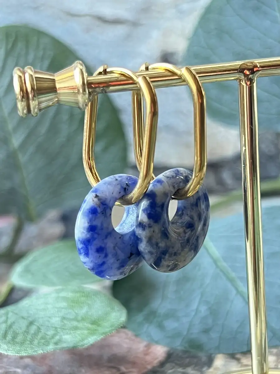 Boucles d'oreilles - Sodalite