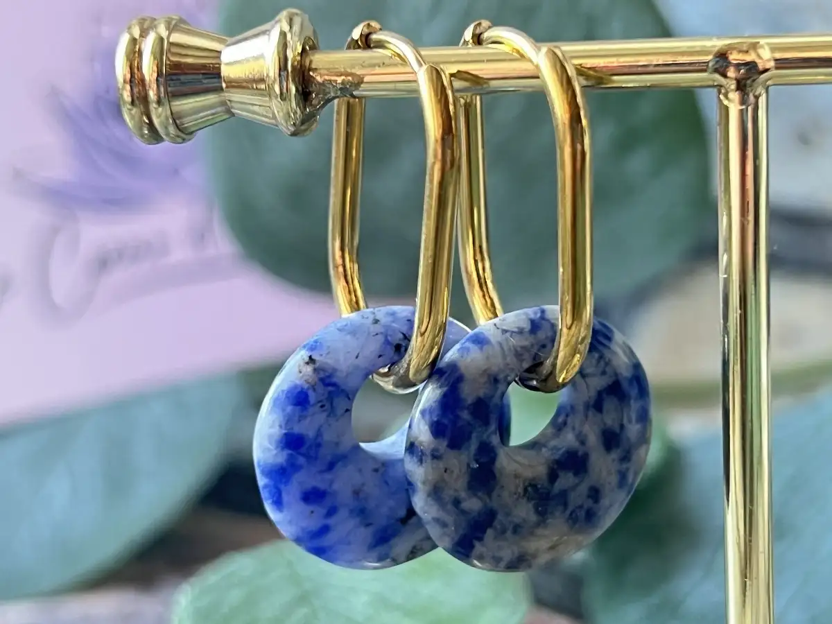 Boucles d'oreilles - Sodalite