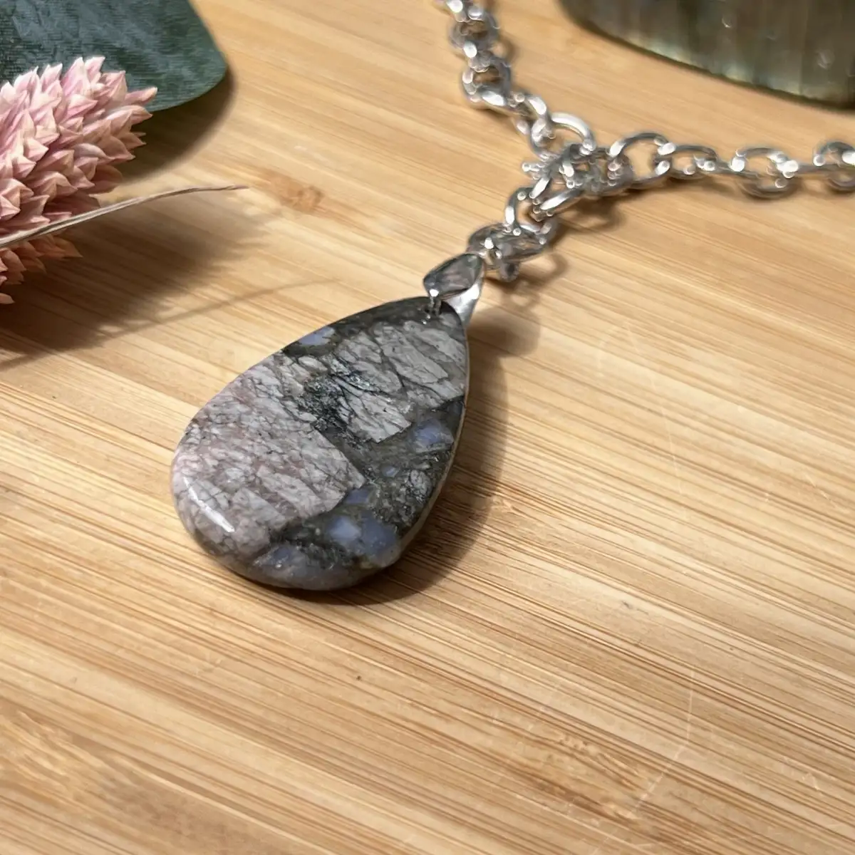 Pendentif en glaucophane