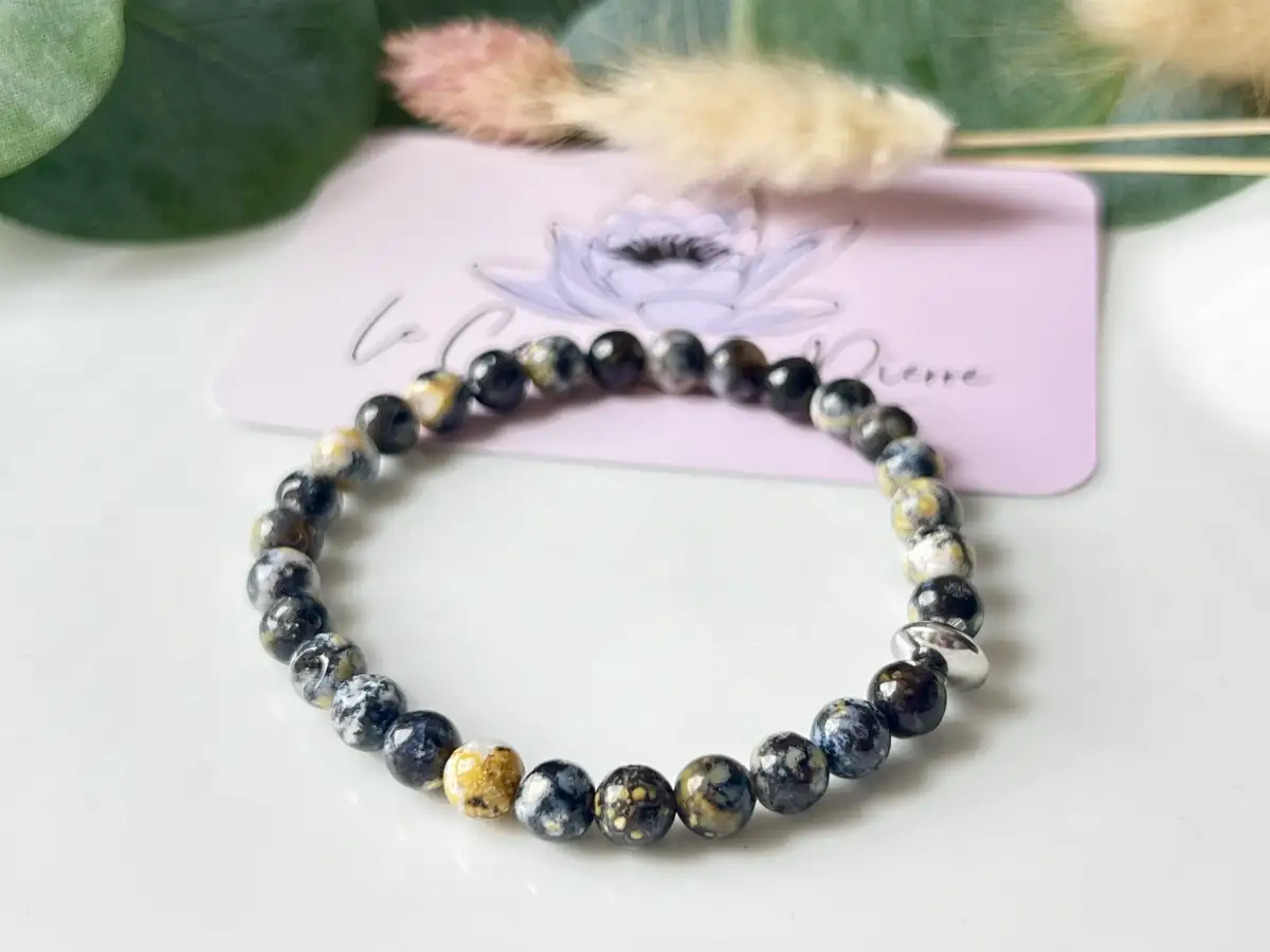 Bracelet jaspe océan