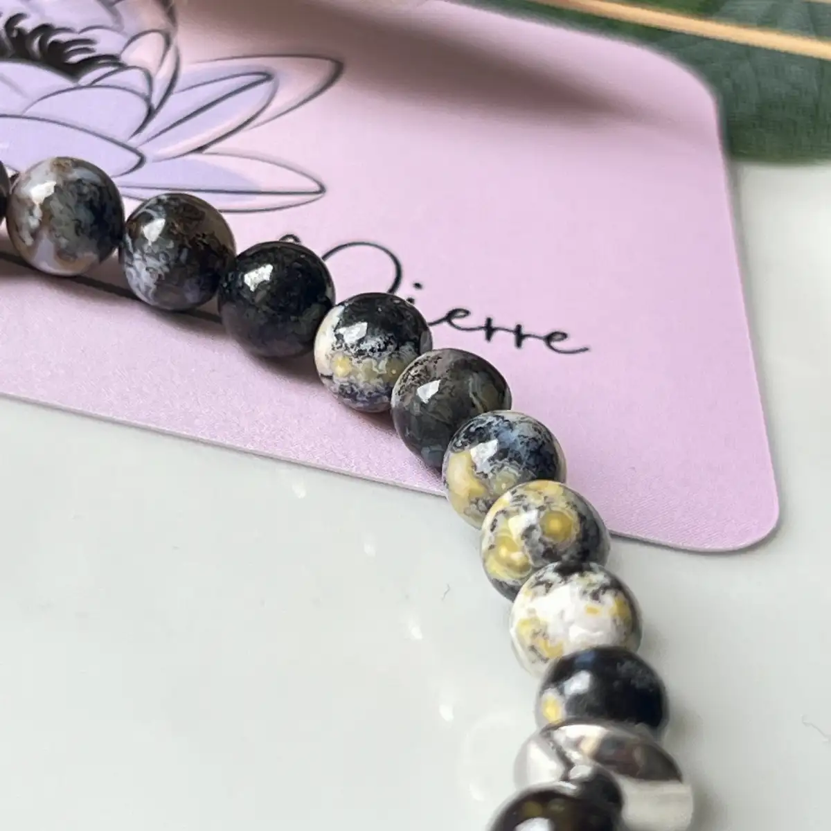 Bracelet jaspe océan