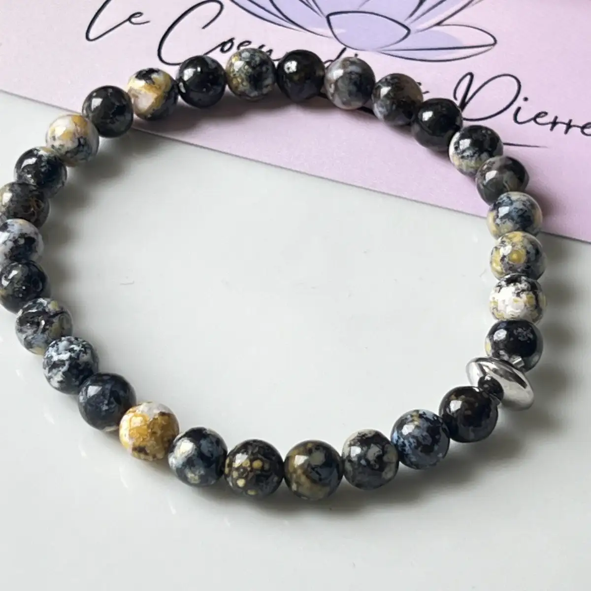 Bracelet jaspe océan