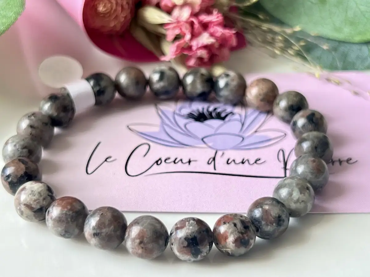 Bracelet en Yooperlite – Perles 8 mm