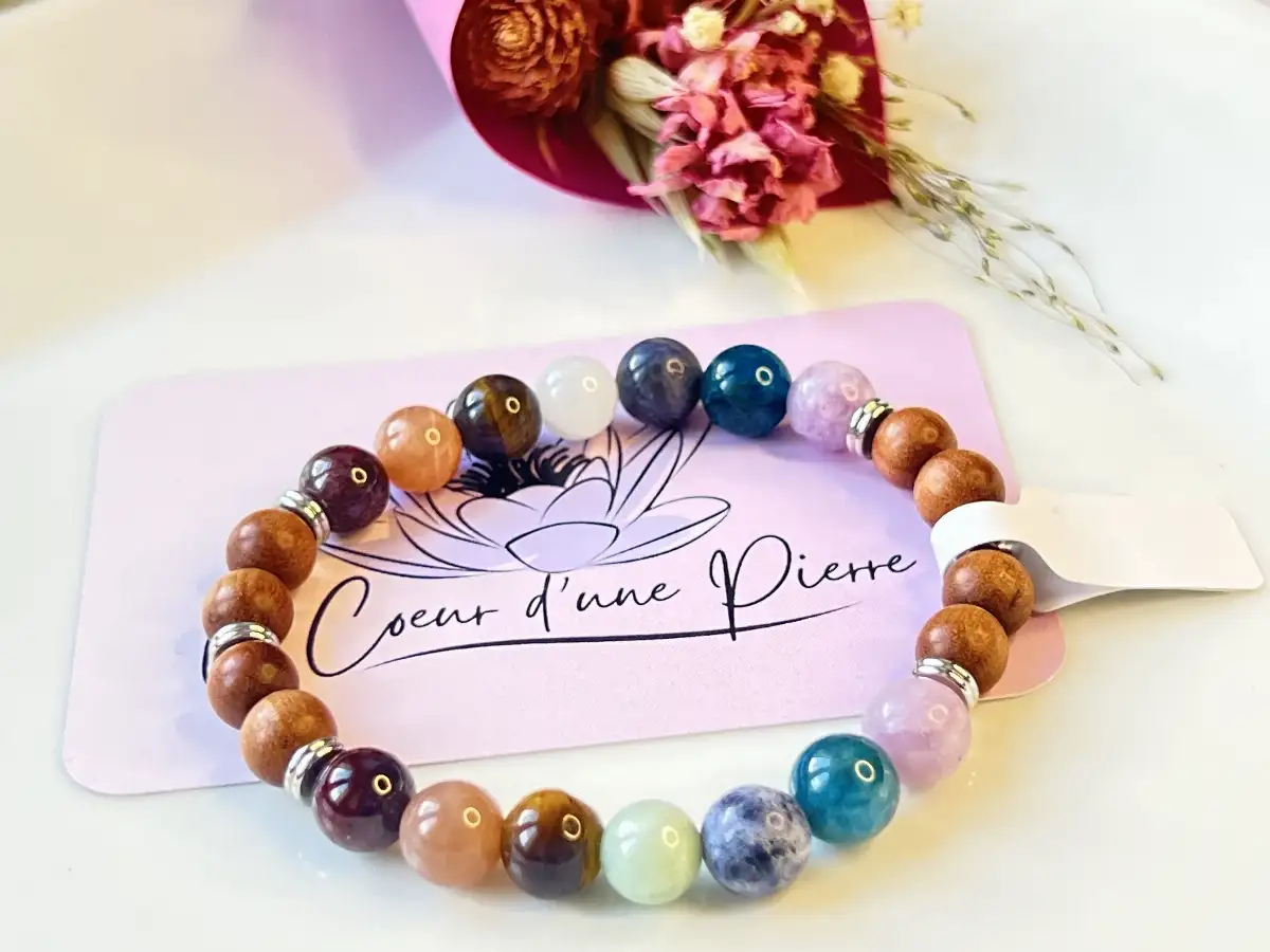 Bracelet 7 chakras décalé