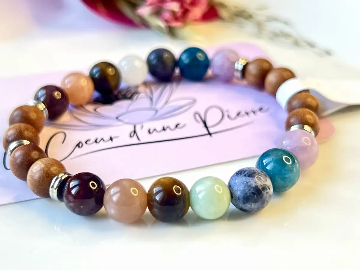 Bracelet 7 chakras décalé