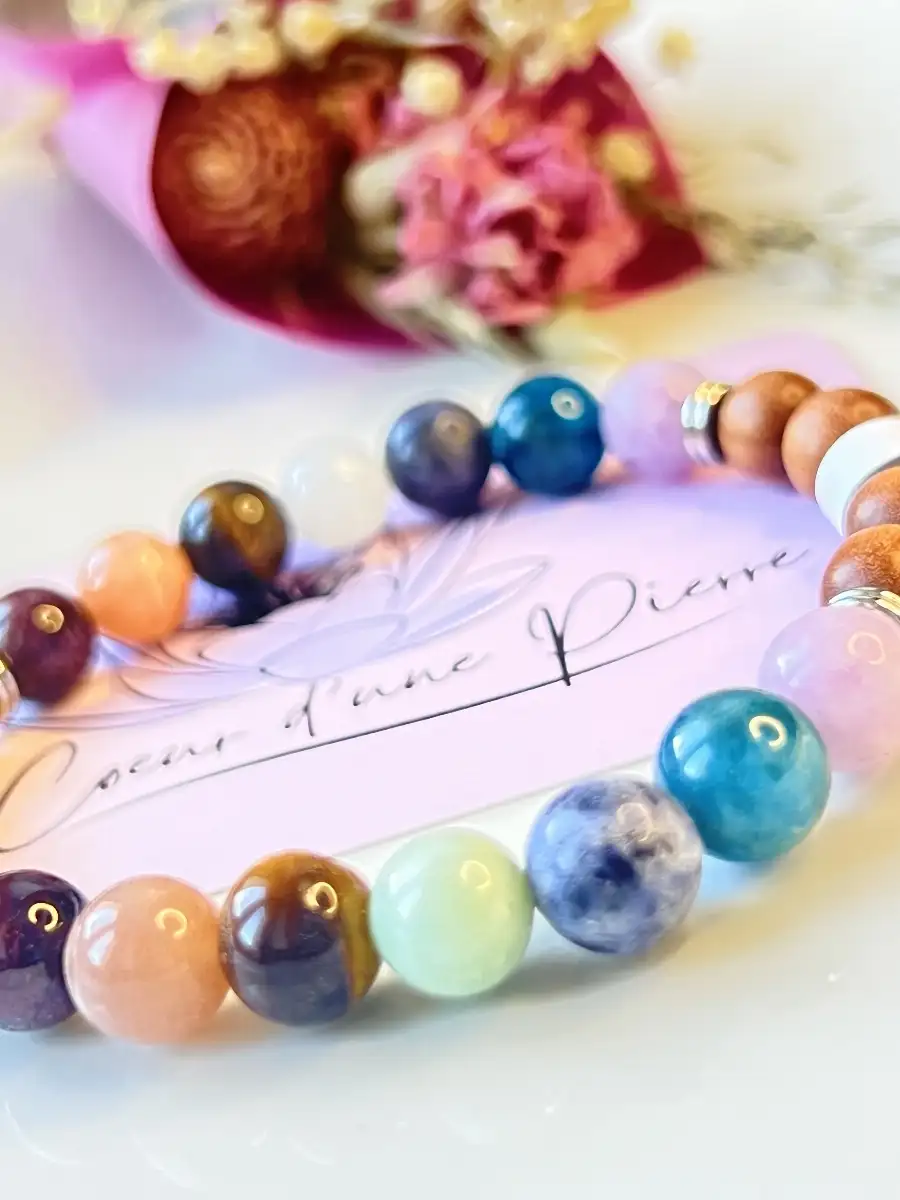 Bracelet 7 chakras décalé