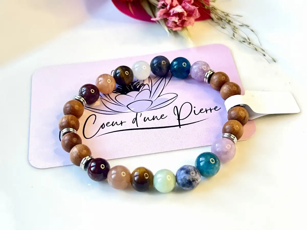 Bracelet 7 chakras décalé