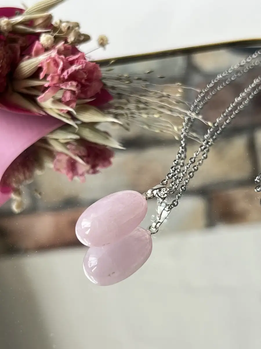 Pendentif Ovale en Kunzite